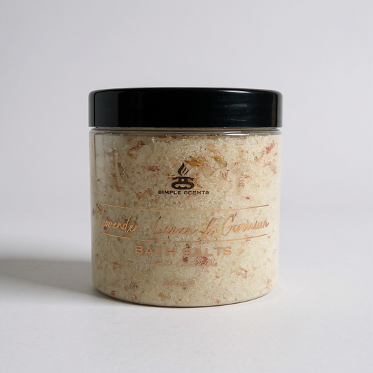 Simple Scents Aromatherapy Lavender, Lemon & Geranium Bath & Foot Soak - 250g