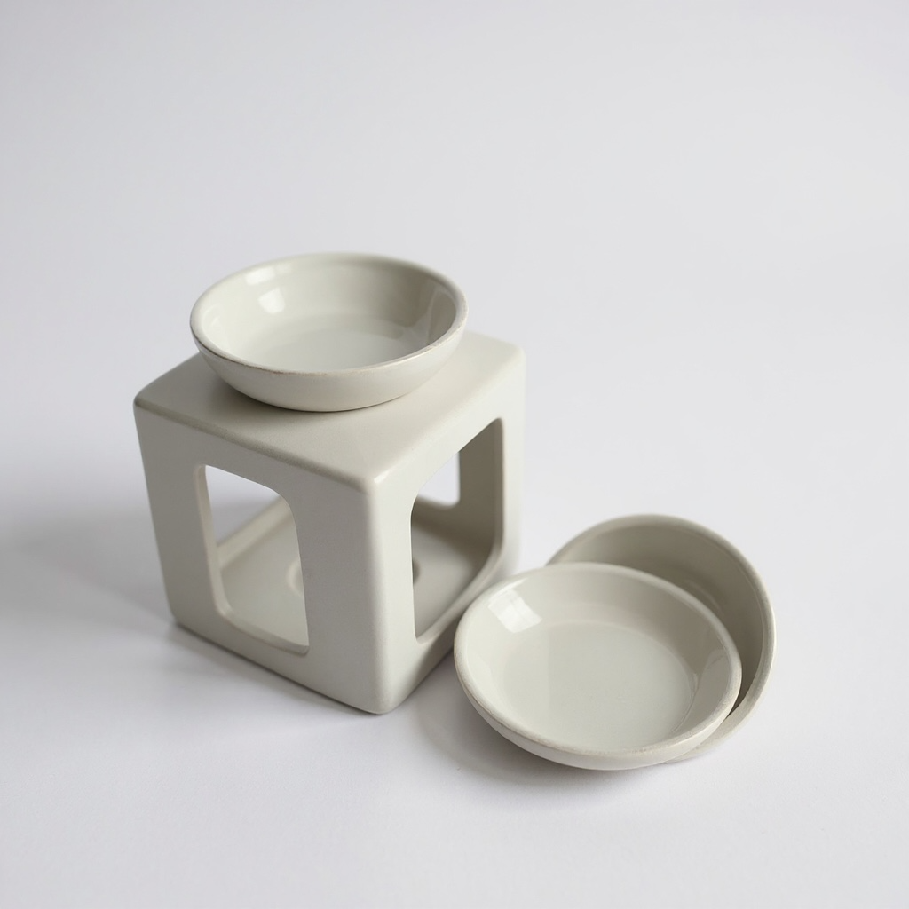 Milan Trio Ceramic Tea Light Wax Burner/Melter