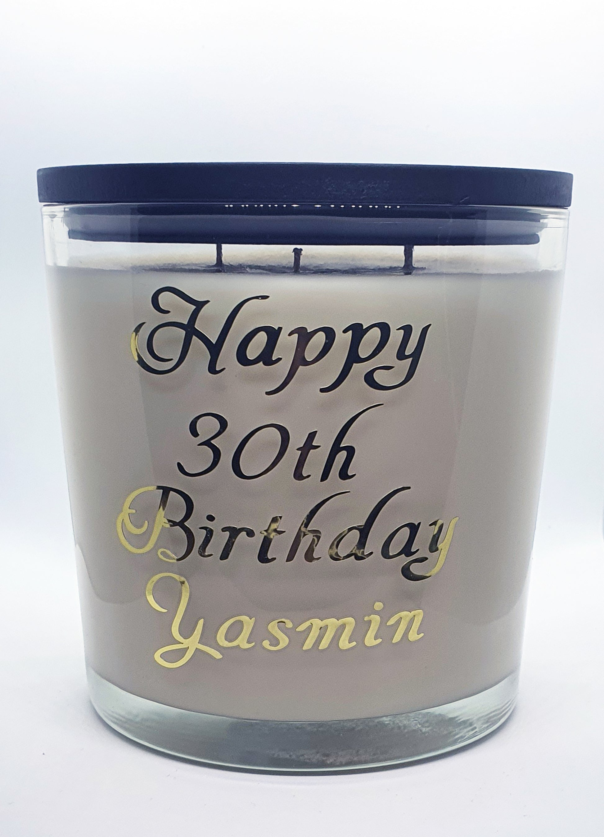 Personalized 3 Wick Candles