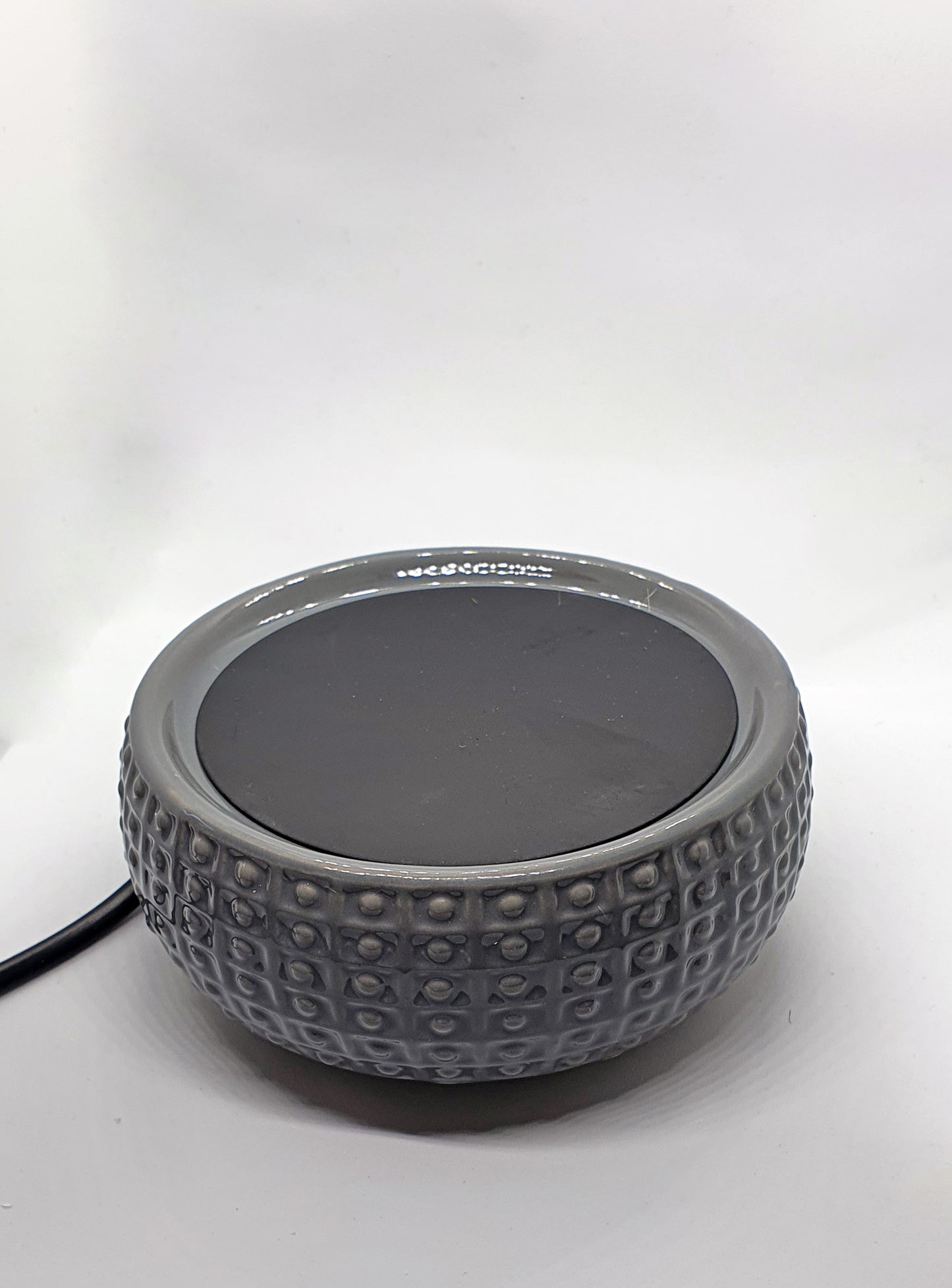 Clearance Dimpled Ceramic Grey Electric Wax Melter|Burner & Candle Warmer