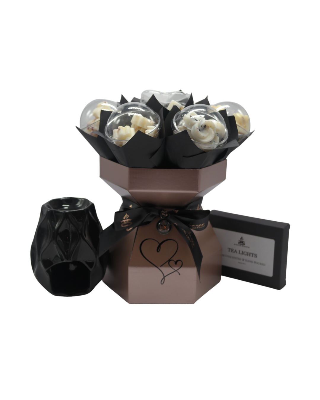 Elegance Wax Melt Flower Bouquet & Wax Melt Burner Gift Set