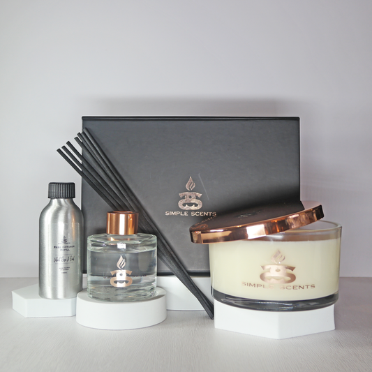Simple Scents Experience Opulence Candle, Reed Diffuser & Diffuser Refill Gift Set