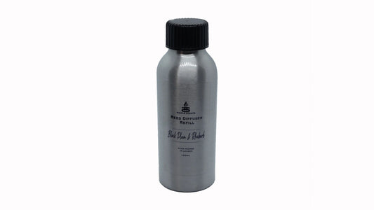 Simple Scents Excellence Reed Diffuser Refill aluminium bottle, Black Plum & Rhubarb