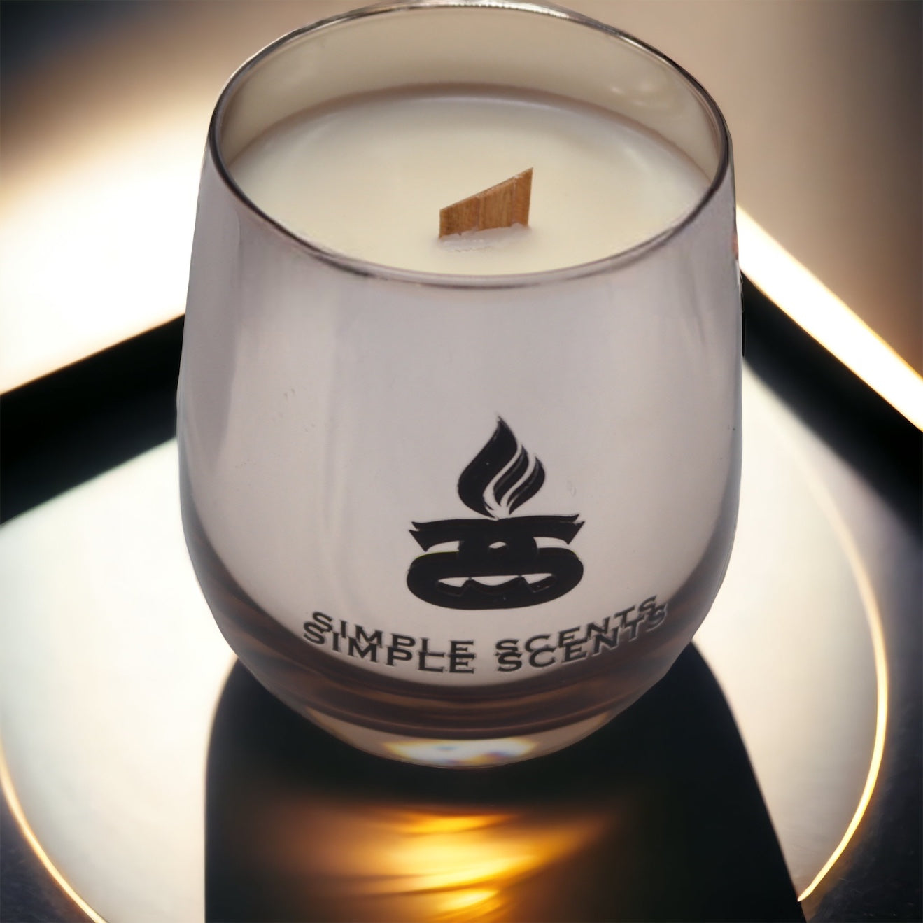 Simple Scents Luxe Rosé Noir Wooden Wick Soy Candle - Nix