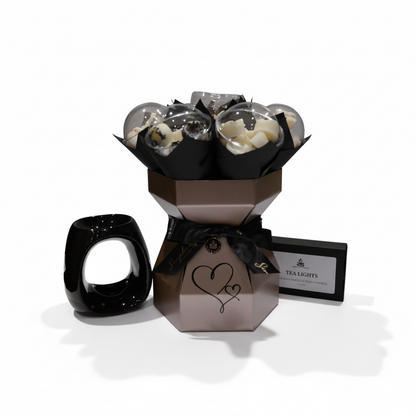 Simple Scents Elegance Wax Melt Flower Bouquet & Wax Melt Burner Gift Set