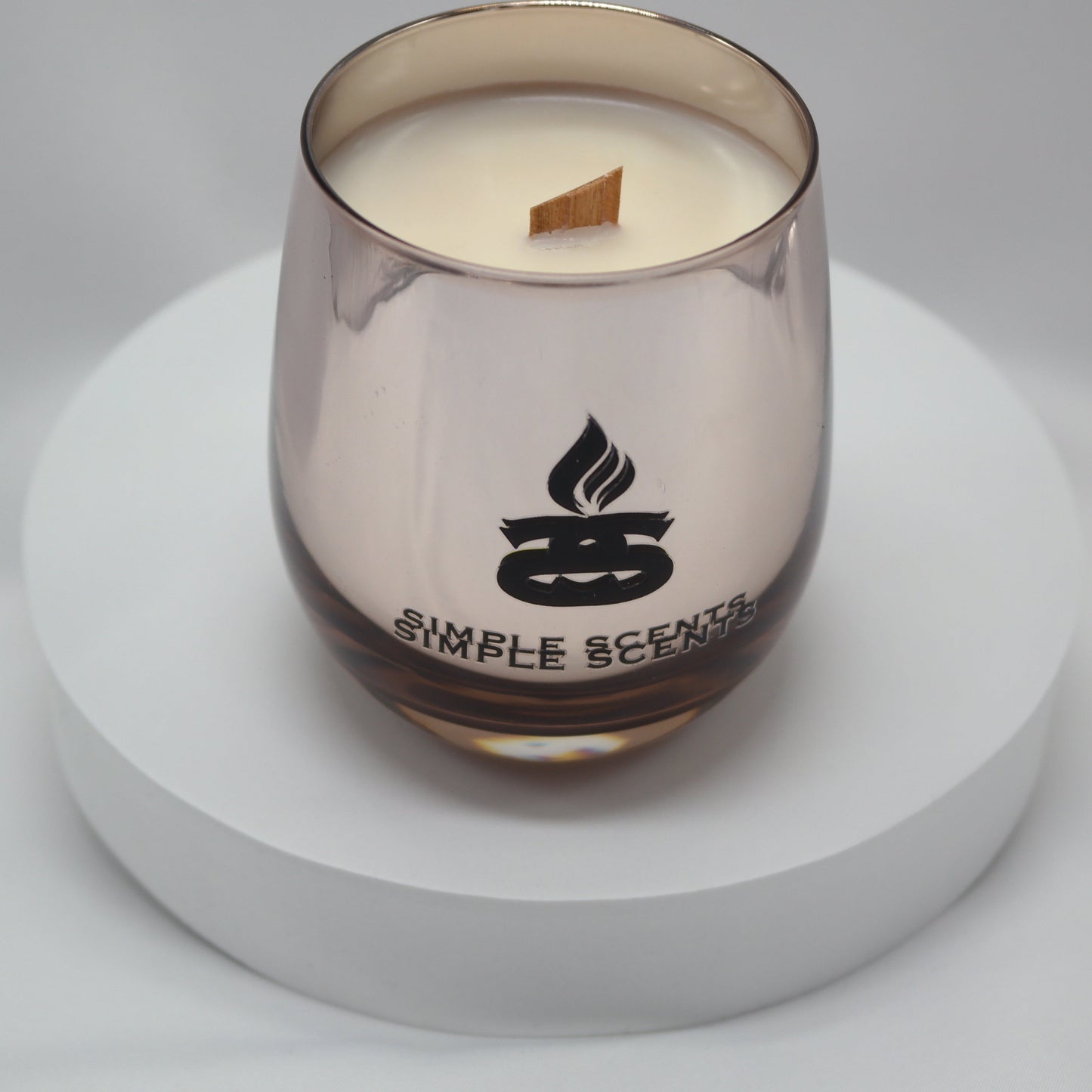 Simple Scents Luxe Rosé Noir Wooden Wick Soy Candle - Equinox