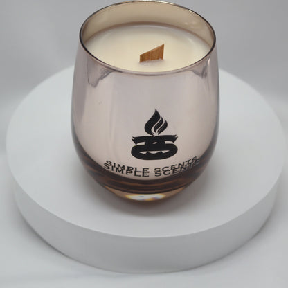 Simple Scents Luxe Rosé Noir Wooden Wick Soy Candle - Eclipse