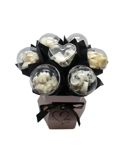 Elegance Wax Melt Flower Bouquet & Wax Melt Burner Gift Set