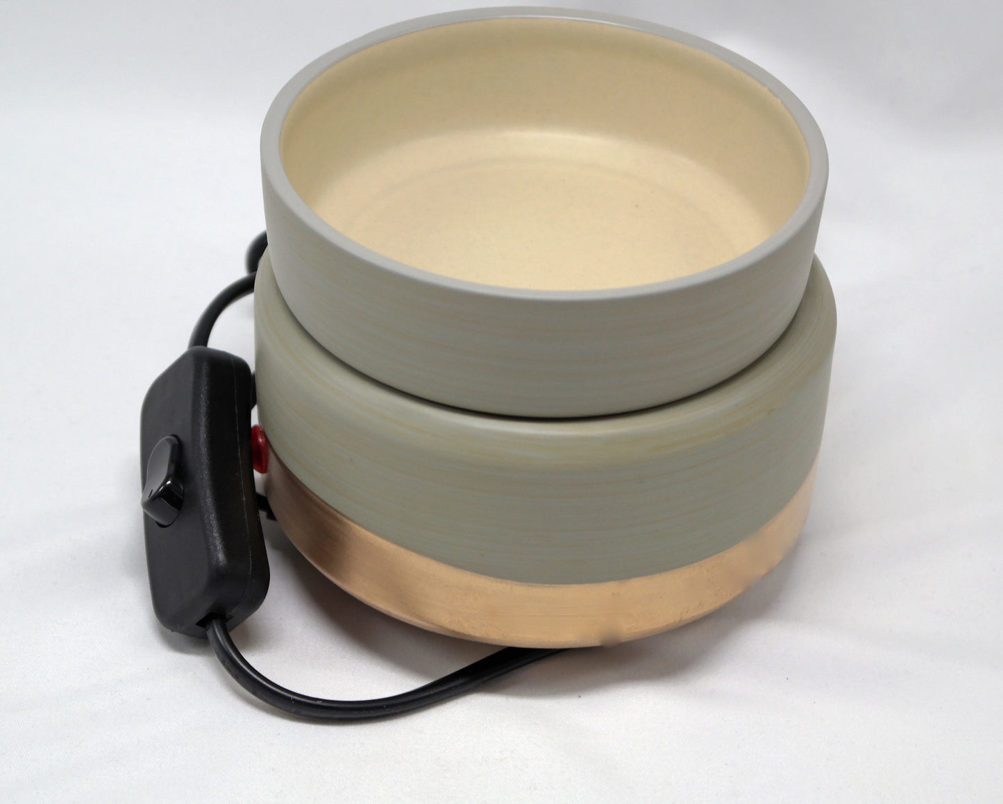 Grey & Rose Gold Electric Ceramic Wax Melter & Candle Warmer