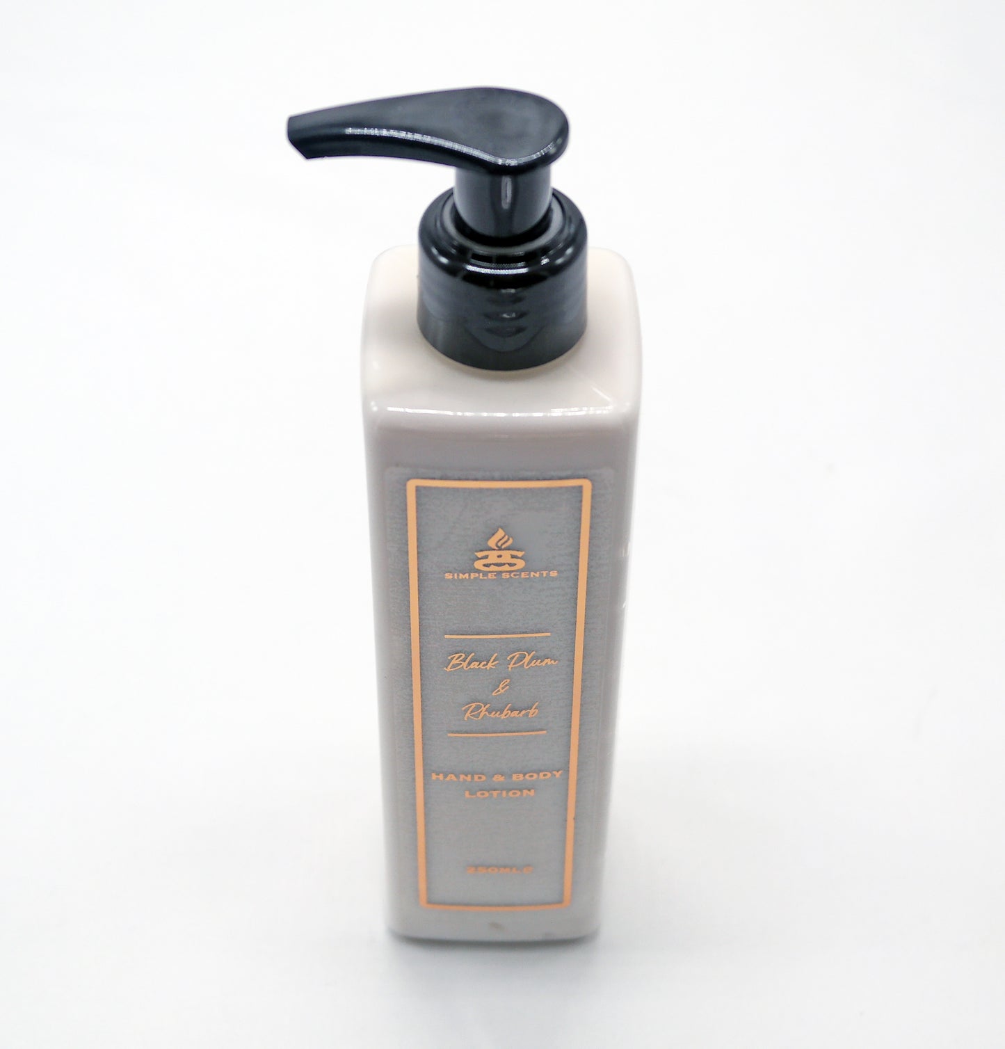 Black Plum & Rhubarb Hand Lotion in bottle