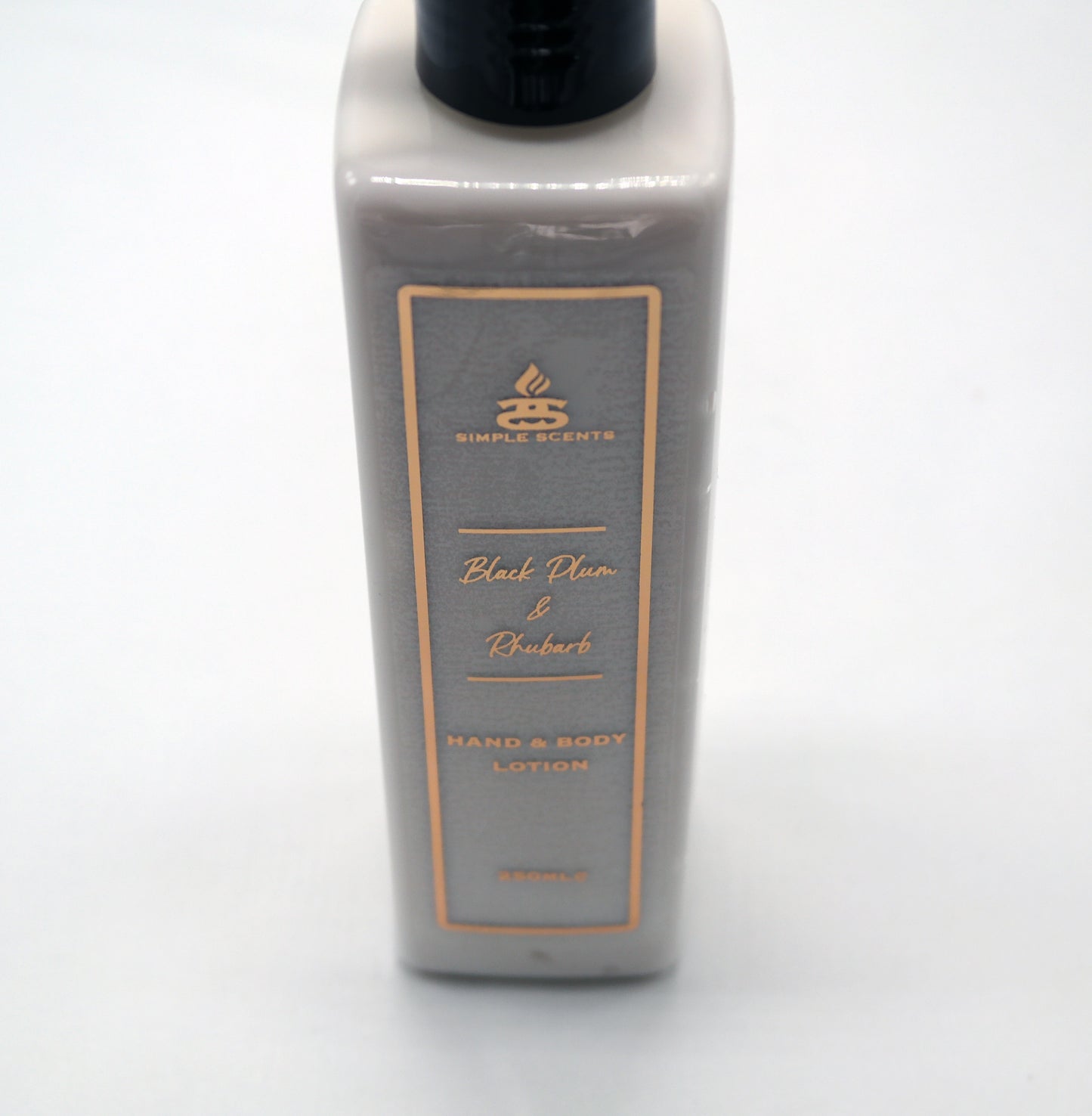 Black Plum & Rhubarb Hand Lotion in bottle