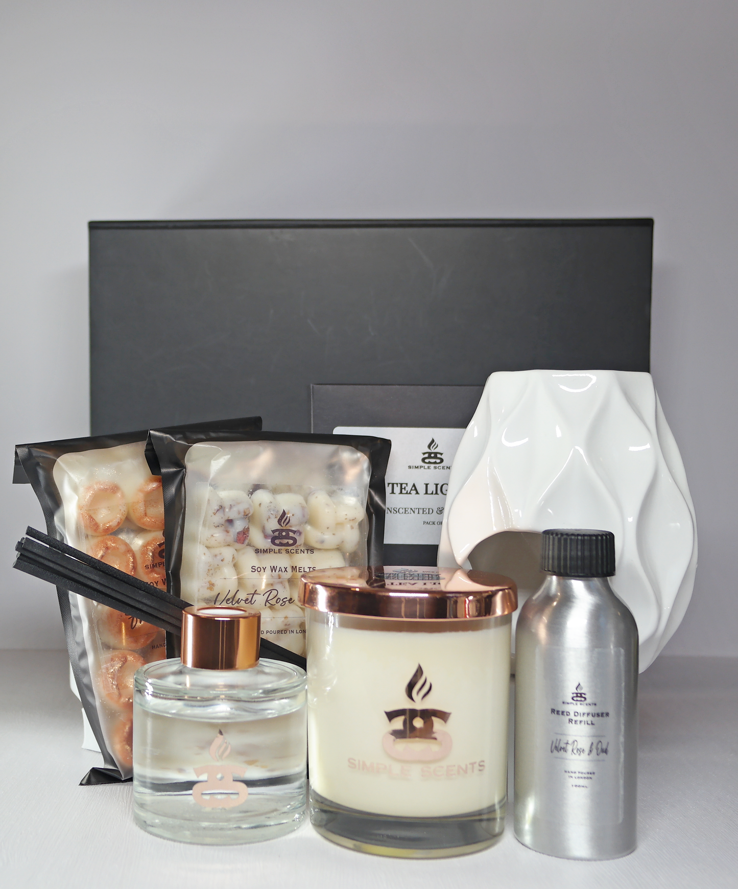 Simple Scents Experience Candle, Wax Melt, Nico Burner, Reed Diffuser & Diffuser Refill Gift Set